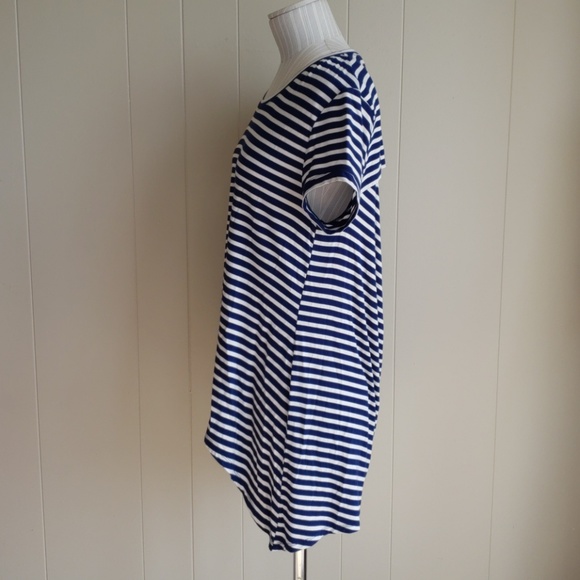 Blue & White Stripe Top - Picture 3 of 3